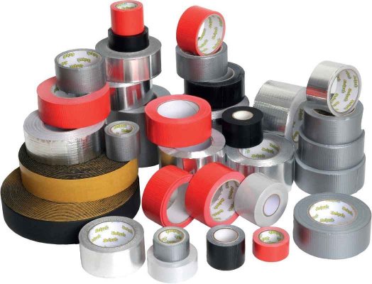 Taśma tekstylna DUCK Tape czerwona 10m x 48mm x 0,17mm Unipak 1202150-17